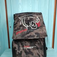 Zaino/cartella scuola Tiger Fight, colore nero