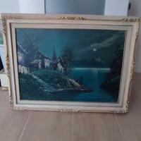 Quadro vintage “Lago di Como” – olio su tela