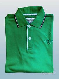 Polo verde XL maglietta tshirt manica corta Italia