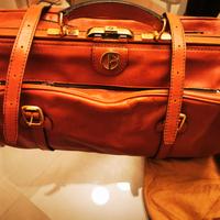borsone borsa viaggio valigia in pelle mai usata 