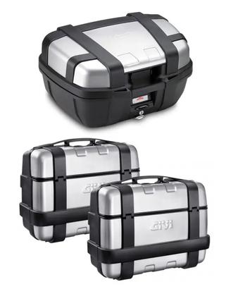 Valigie moto tris completo trekker givi