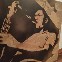 quadro John Coltrane su cartone 