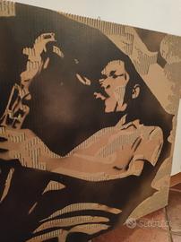 quadro John Coltrane su cartone 