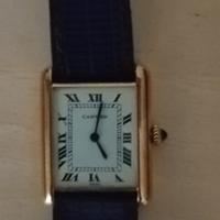 orologio Cartier tank oro 18k carica manuale 