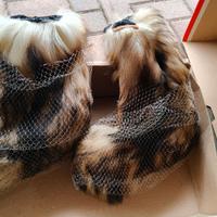 Dopo sci in pelle e pelliccia piede 39-40