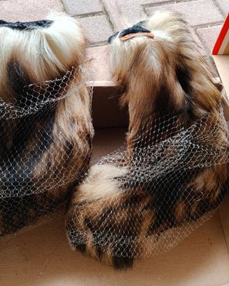 Dopo sci in pelle e pelliccia piede 39-40