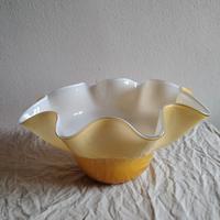 ciotola in vetro di murano a fazzoletto