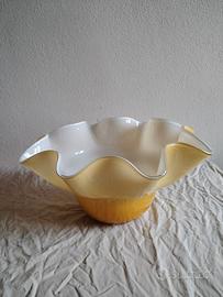 ciotola in vetro di murano a fazzoletto