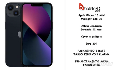 Apple iPhone 13 Mini Midnight 128 Gb