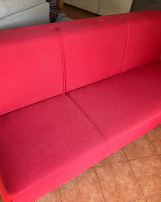 Divano letto matrimoniale rosso