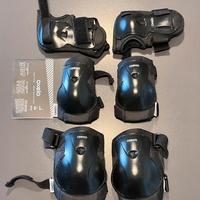 Set 3 protezioni per skate, roller e monopattino
