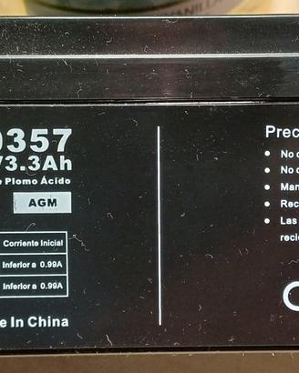 Batteria ricaricabile al piombo-acido da 12V 