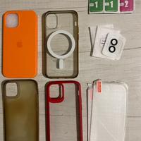 Cover iphone 12 mini + vetri protezione