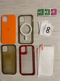 Cover iphone 12 mini + vetri protezione
