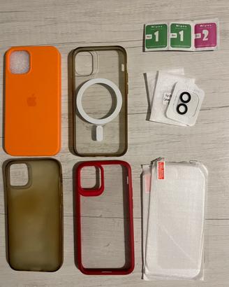 Cover iphone 12 mini + vetri protezione