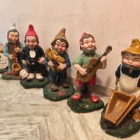 6 nani da giardino vintage “Banda del Vernèt”