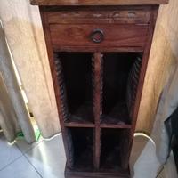 PORTA CD ETNICO IN LEGNO 