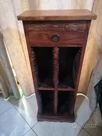 PORTA CD ETNICO IN LEGNO 