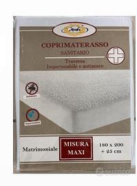Coprimaterasso sanitario impermeabile 2 posti 