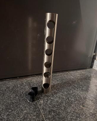 Portabottiglie da parete acciaio inox