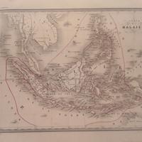 Carta geografica antica della Malesia