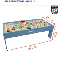 Tavolo gioco in legno