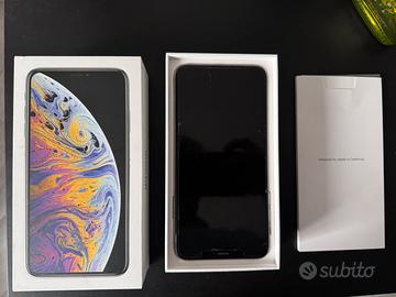 Iphone xs max 64gb alimentatore cavo + cover