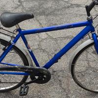 Bici Bicicletta uomo ruota 28 " telaio acciaio blu
