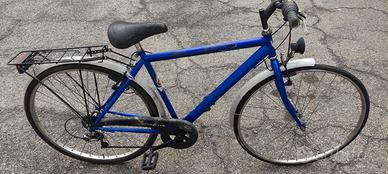 Bici Bicicletta uomo ruota 28 " telaio acciaio blu