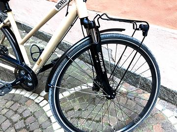 Bici City bike Trekking Donna 48 cm S M Panna