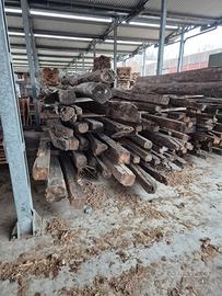 TRAVI VECCHIE IN CASTAGNO E ABETE