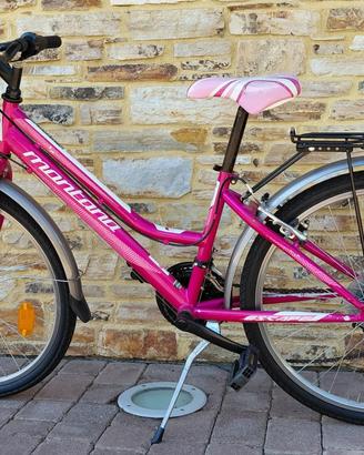 Bicicletta ragazza Montana 7/11 anni come nuova.