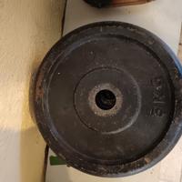 Dischi ghisa 5 kg pesi palestra