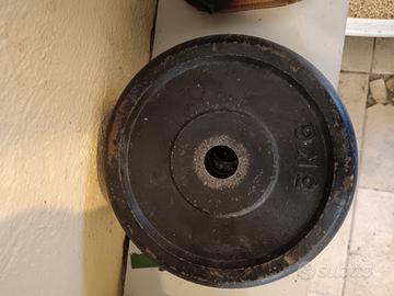 Dischi ghisa 5 kg pesi palestra