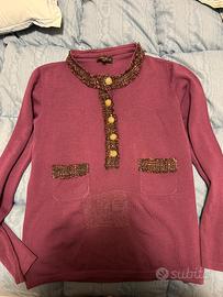 Maglione modello polo da donna Luisa Spagnoli