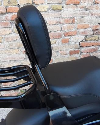 Sissy Bar Detachable+Portapacchi+Pillion Pad Harle