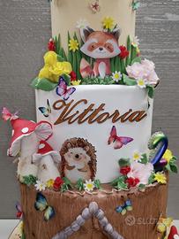 Torta scenografica finta