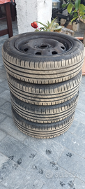 4 copertoni 165/65 r14 con cerchioni