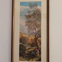 Set 4 quadri vintage incorniciati 50×25 cm – stile