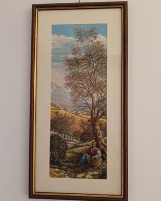 Set 4 quadri vintage incorniciati 50×25 cm – stile