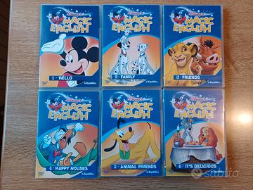 6 DVD Disney Magic English Per Imparare L'inglese.