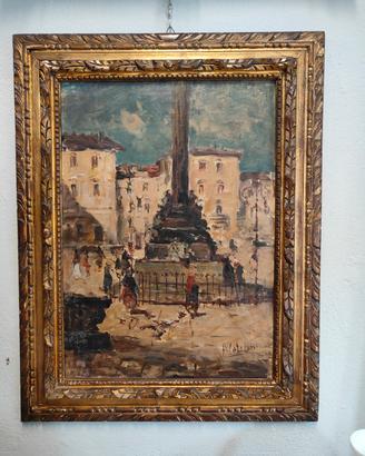 Dipinto olio su tela A.Catalani