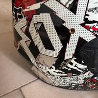 Casco moto cross enduro fox