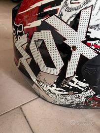 Casco moto cross enduro fox
