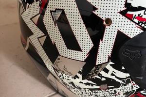 Casco moto cross enduro fox