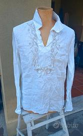 camicia uomo con ricamo