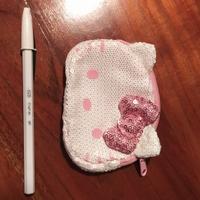 portamonete Hallo Kitty rosa con paillettes 