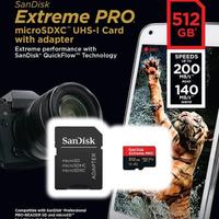 Memoria SanDisk 512 GB Extreme PRO scheda microSD