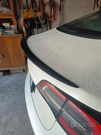 Spoiler alettone Tesla model 3 carbonio forgiato