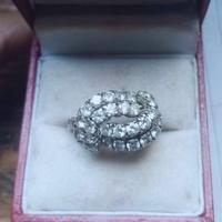 Anello d'epoca con diamanti